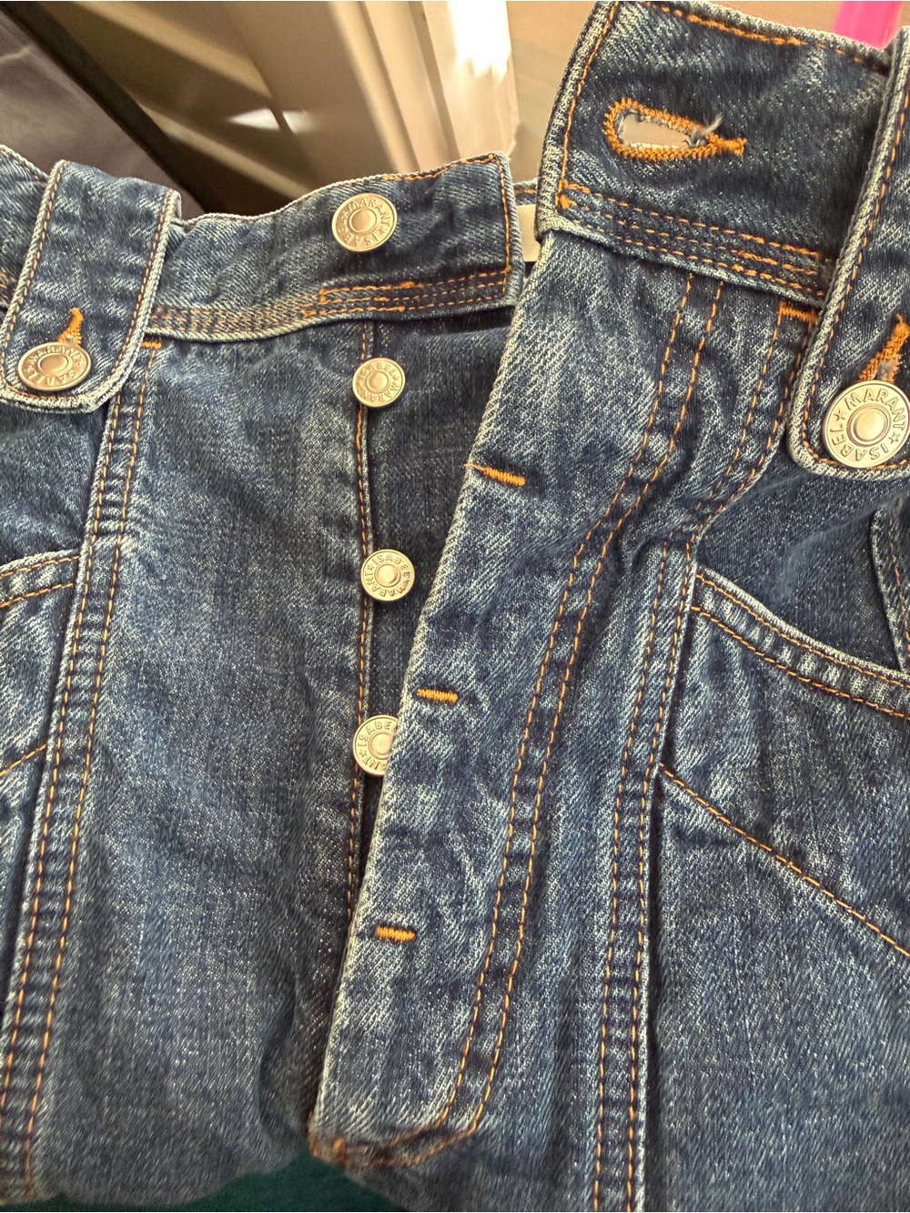 Isabel Marant Étoile Neko Denim Tapered Trousers Size 34 / XS US 2 - Picture 13 of 14